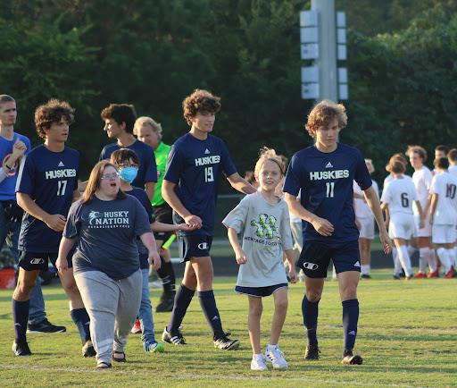 heritage high disability awareness night soccer team